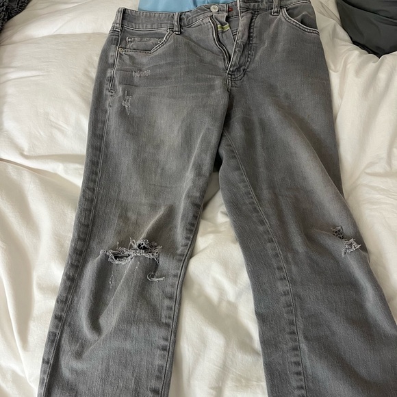 Anthropology grey stonewash jeans - Picture 2 of 3